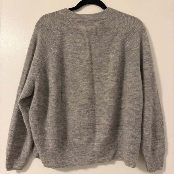 NWOT Madewell Gray Women's Crew Neck Sweater, Alpaca Blend, Size M - Picture 5 of 5
